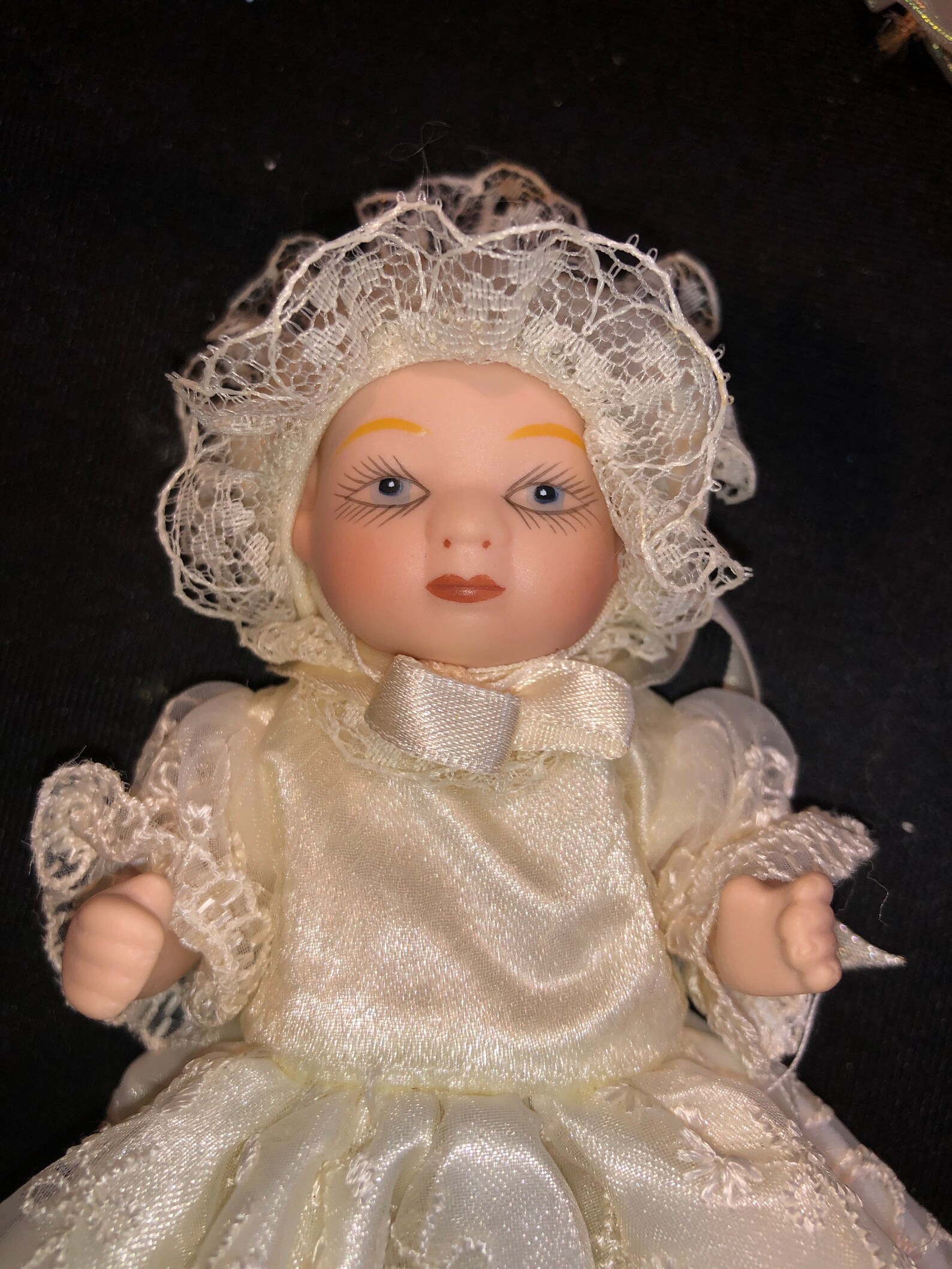 Show Stopper Bisque / Porcelain Jointed Baby Doll Ornament in Etsy