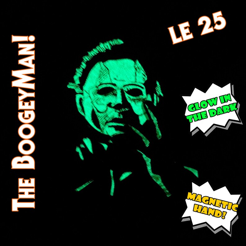 Enamel Pin Michael Myers BOOGEY MAN GLOW in the Dark | Etsy