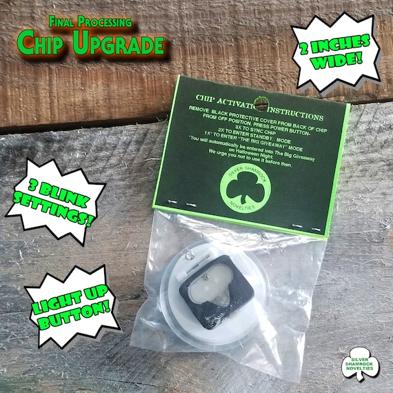 Zilveren Shamrock Eindverwerking Chip Upgrade Knipperend Etsy
