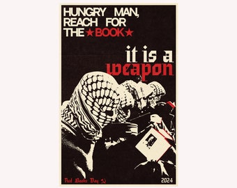 Hombre hambriento, busca el libro / Día del Libro Rojo 2024