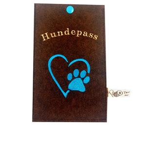 Dog passport cover Paw different colors image 3