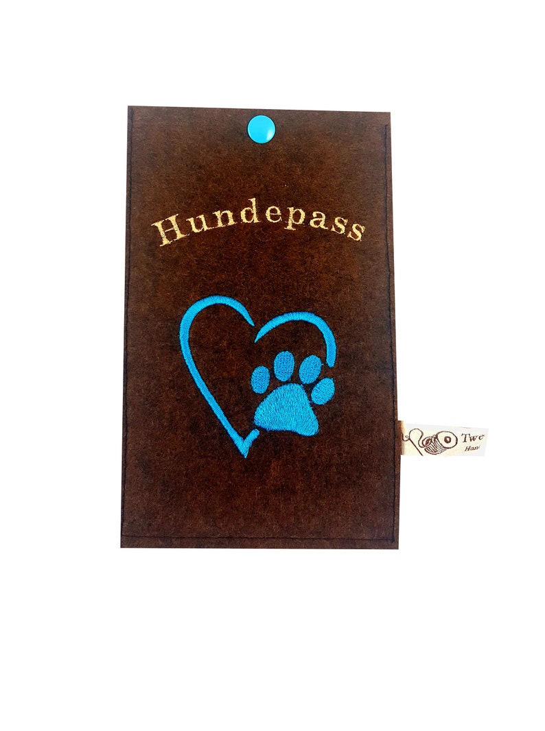 Dog passport cover Paw different colors image 3
