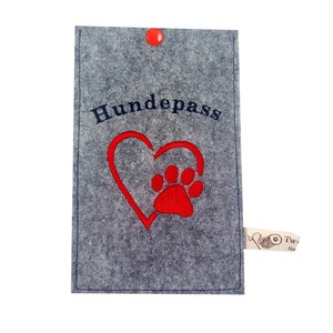 Dog passport cover Paw different colors image 2