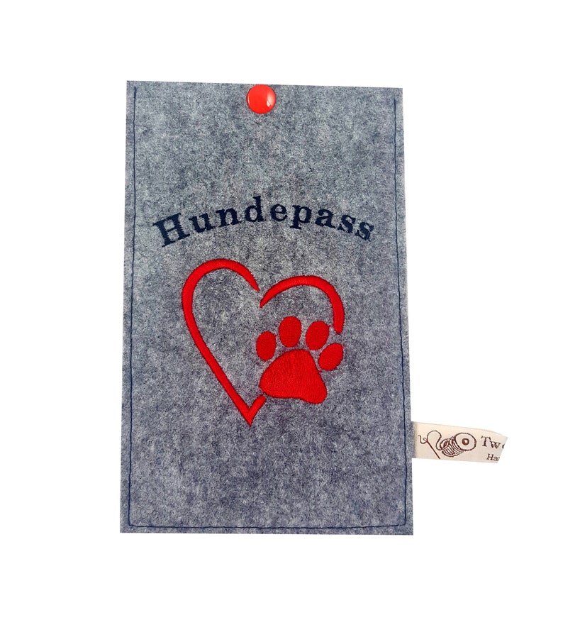 Dog passport cover Paw different colors image 2