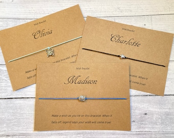 Wish Bracelet, Personalized Name, Custom Bracelet, Personalized Bracelet, Friendship Bracelet, Custom Name, Gift