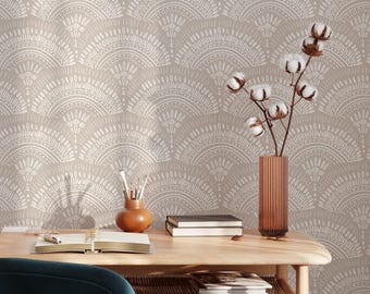 Bohemian Geometric Wallpaper | Removable Self Adhesive Scandinavian Wallpaper | Bogo Peel and Stick or Pre-Pasted Wallpaper | Eco Friendly