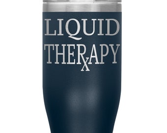 RX, Liquid Therapy Stainless Steel Pilsner Tumbler