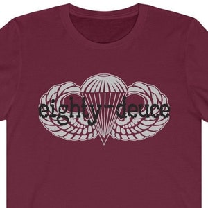 82nd Airborne, Eighty Deuce - Unisex Jersey Short Sleeve T-Shirt