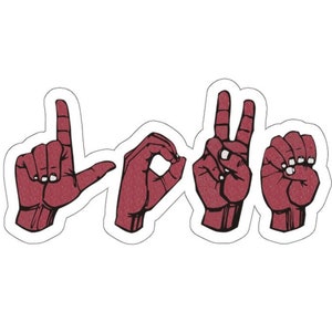 LOVE Sign Language - Sticker