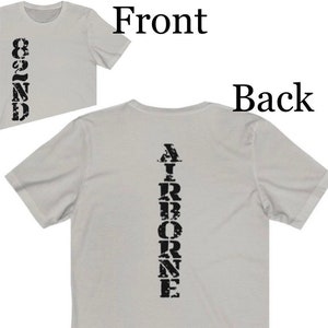 Stacked 82nd Airmarine (Front and Back Design) - Unisex Jersey Kurzarm-T-Shirt