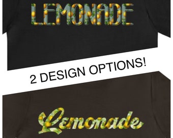 Lemonade (Print or Script) - Unisex Jersey Short Sleeve T-Shirt