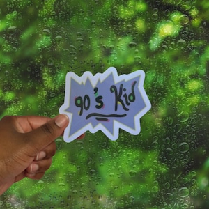 90s Kid Sticker, Rugrats Sticker, Holographic Sticker, Waterproof Sticker, Water Bottle Sticker, 1990s Baby Sticker
