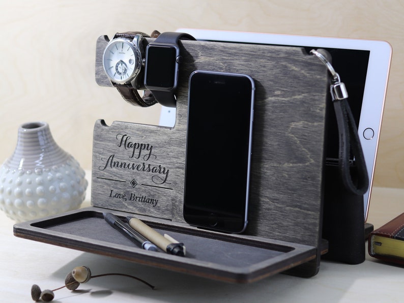 Nightstand organizer bedside organizer wooden night stand Etsy