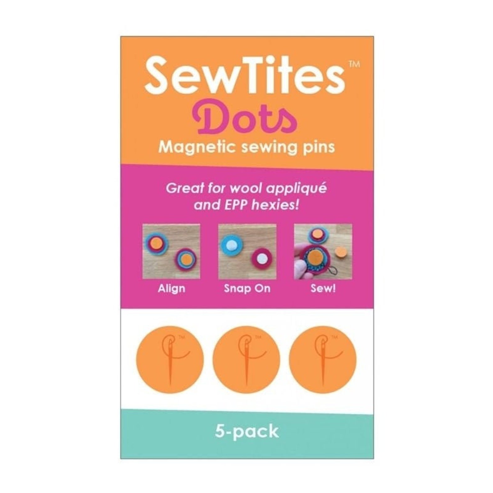 Sew Tites Dots 5 pack of Magnetic Pins | Etsy