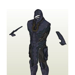 Dark Full Armor - Pepakura FOAM unfold