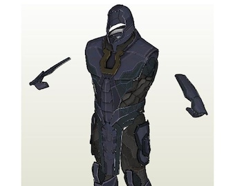 Dark Full Armor - Pepakura FOAM unfold