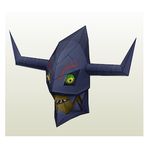 Diaboromon Mask - Pepakura FOAM unfold