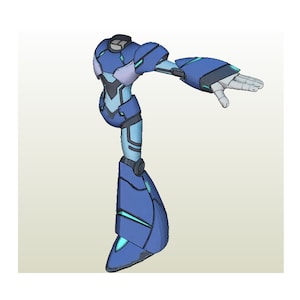 Mega Man X Full Body Armor - Pepakura FOAM unfold