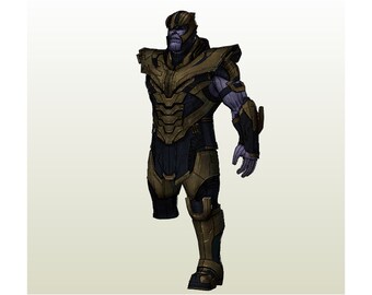 Thanos Full Body Pepakura FOAM unfold