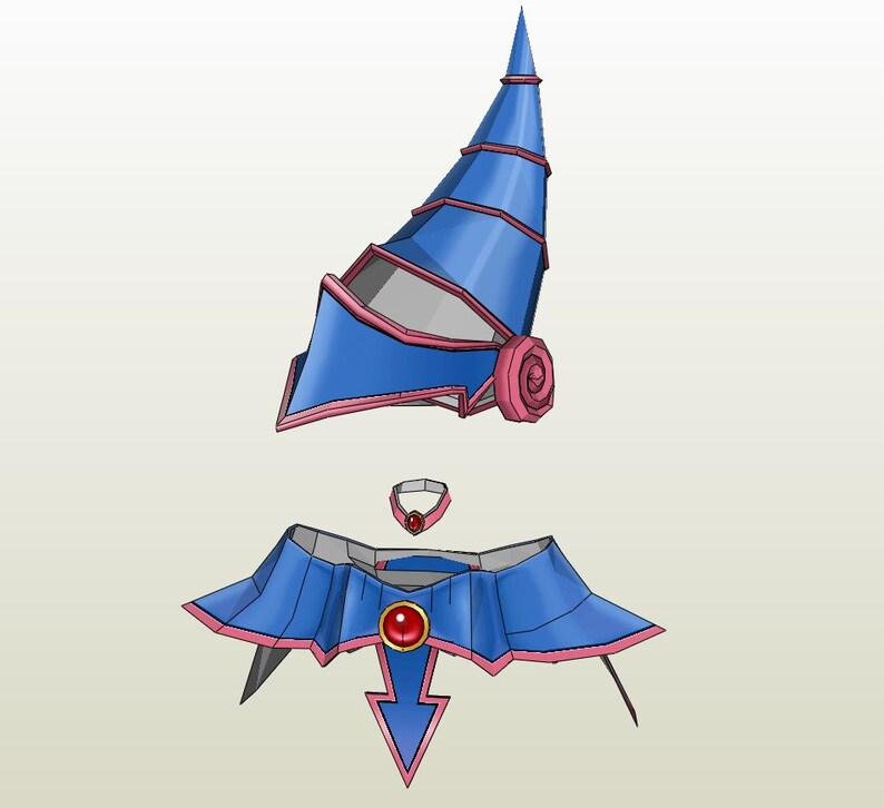 Girl Magician Outfit Pepakura FOAM Unfold Etsy