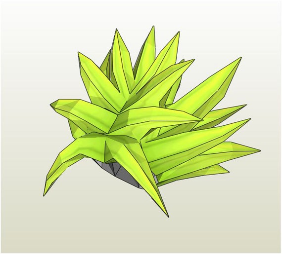 sora hair pepakura file sora hair pepakura file