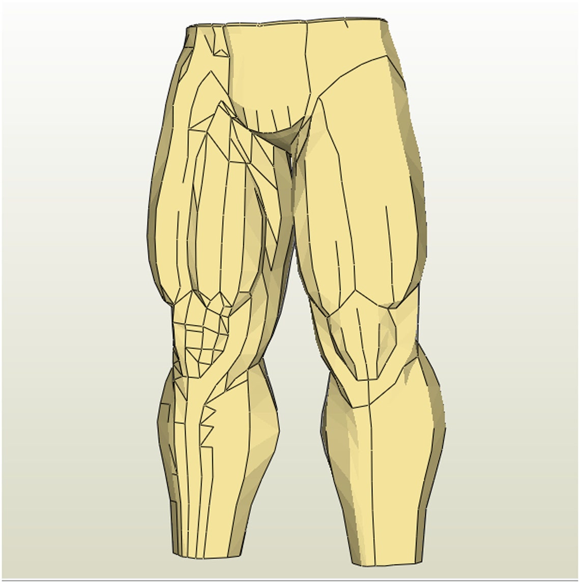 Muscle Suit Legs Pepakura FOAM Unfold Etsy