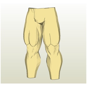 Muscle Suit Legs - Pepakura FOAM unfold