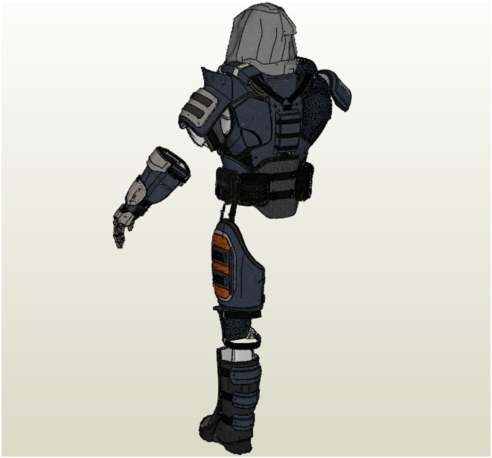 Task Master Armor - Pepakura FOAM Unfold - Etsy Australia