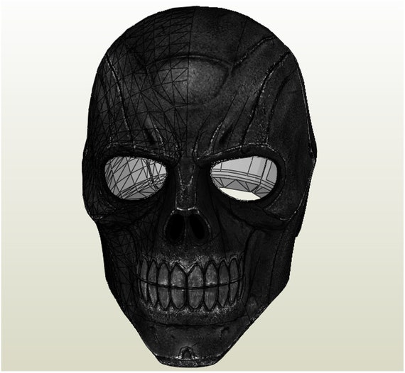 Black Mask - Pepakura FOAM Unfold - Etsy