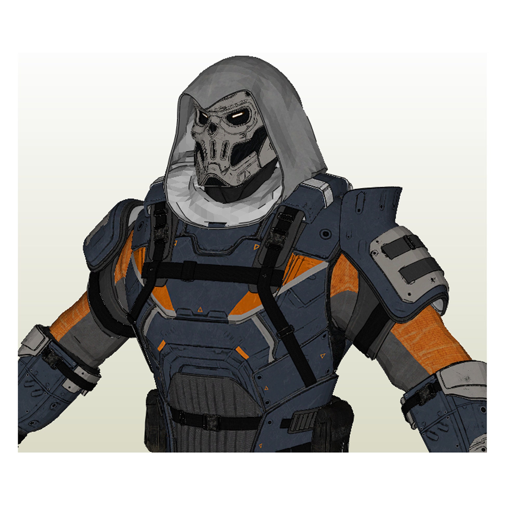 Task Master Armor - Pepakura FOAM unfold