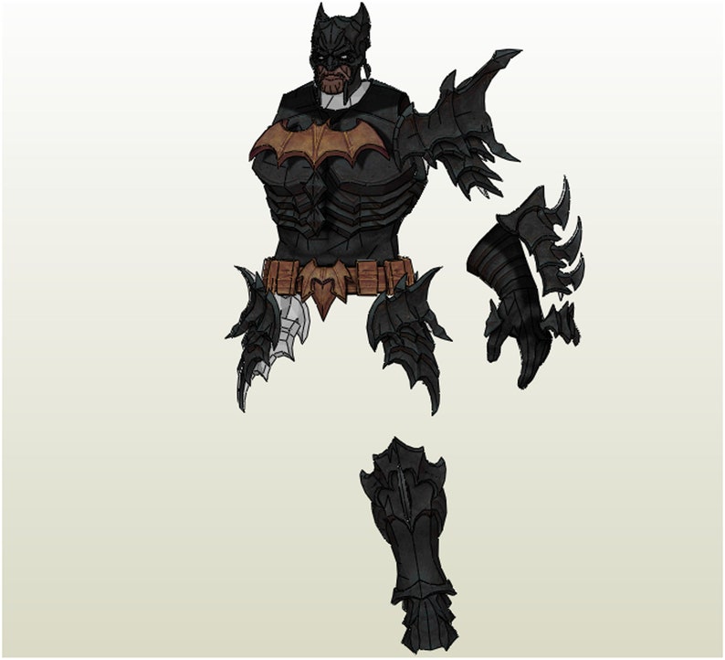 Medieval Bat Full Armor Pepakura Foam Unfold Etsy Canada