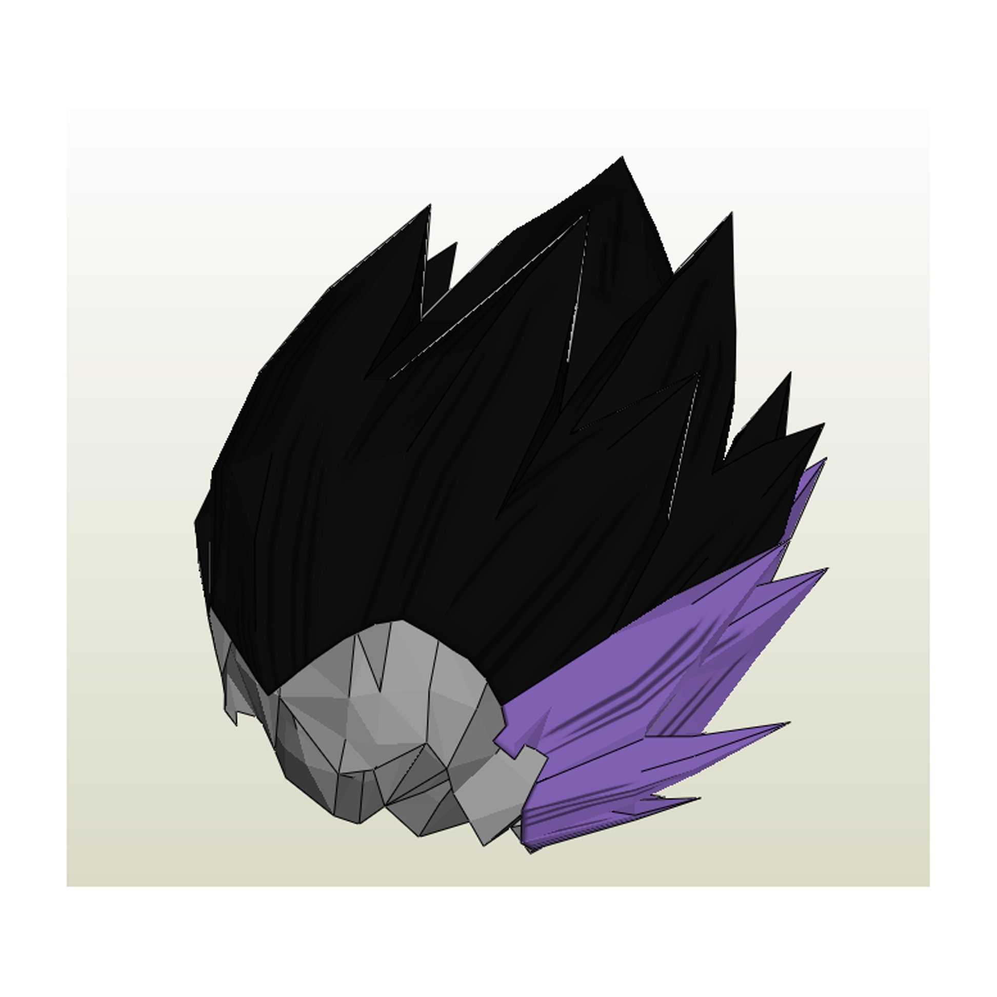 ArtStation - Beast Gohan Hair for Roblox UGC Creator.