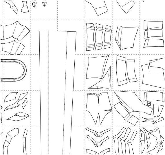 KOS-MOS Xenosaga Episode I Pepakura EVA Foam Templates 