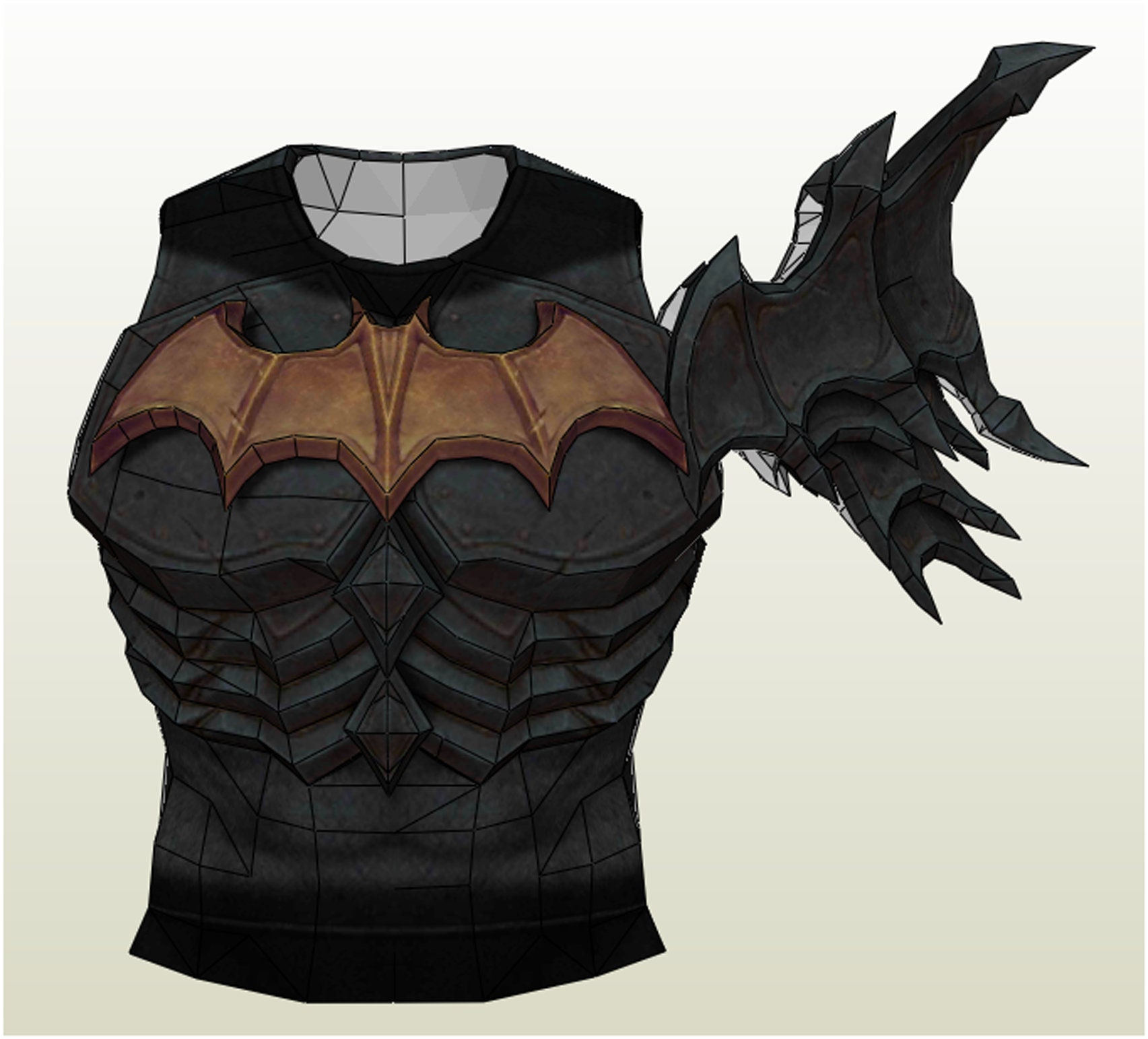 Medieval bat Full ArmorPepakura schuim ontvouwen Etsy