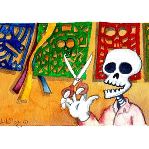 Papel Picado - Día Del Los Muertos Día de Muertos - Arte digital de alta resolución