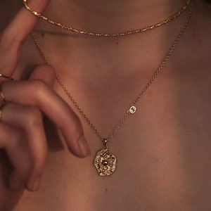 Cancer II Sternzeichen Halskette / Sternzeichen Halskette / Doppelseitiger Anhänger / Sternzeichen Schmuck / Tarot Karte inspiriert / Astrologie Schmuck