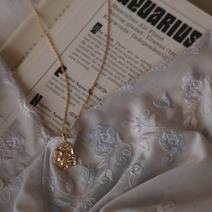 Widder II Sternzeichen Halskette / Doppelseitige Anhänger / Sternzeichen Schmuck / Tarot Karte inspiriert / Astrologie Schmuck