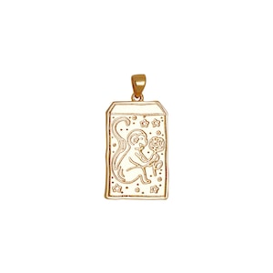 Monkey Zodiac Pendant - Chinese Zodiac Pendant - Animal Zodiac Pendant - Gold Filled - Sterling Silver - Lunar New Year - Birthday Gift