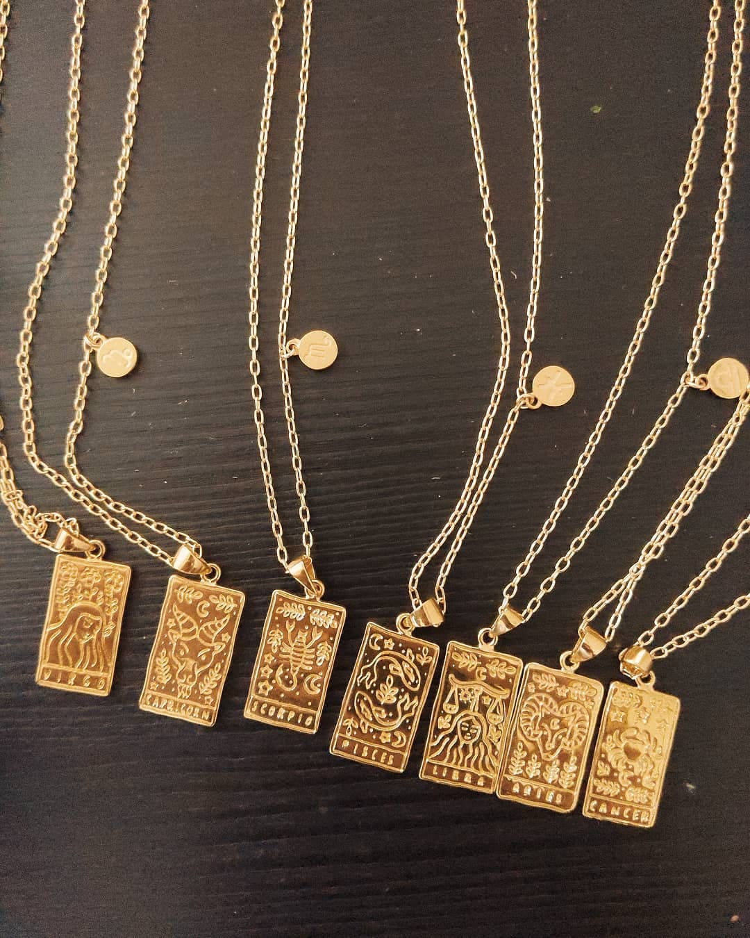 The ORIGINAL Zodiac Tarot Necklace 18K Gold Filled / Tarot | Etsy