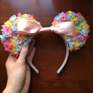 Pastel Floral Minnie Ears