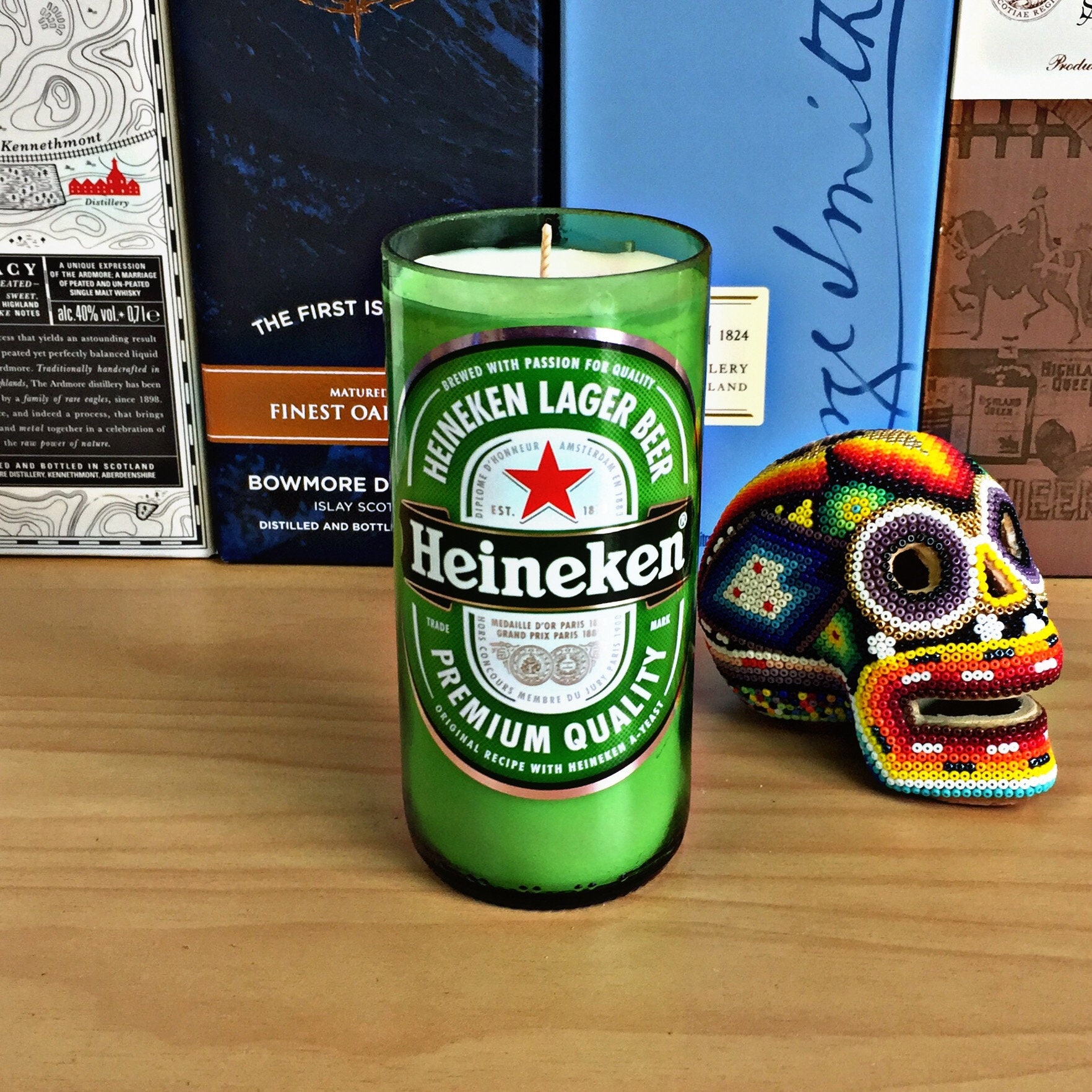 Heineken Beer Bottle Candle Birra Gift for Dad Gift for Etsy