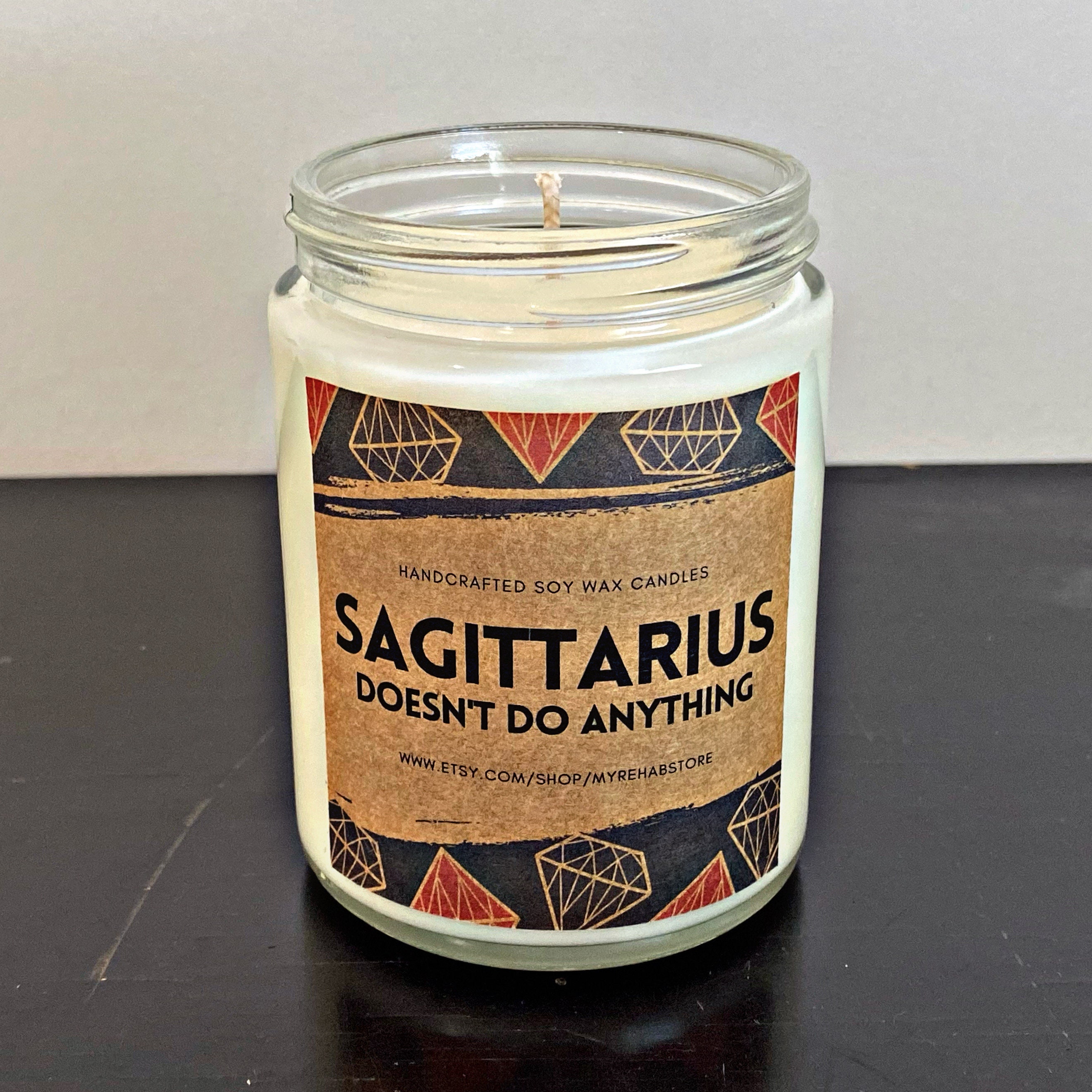 SAGITTARIUS Candle Zodiac Astrology Horoscope Scented Etsy