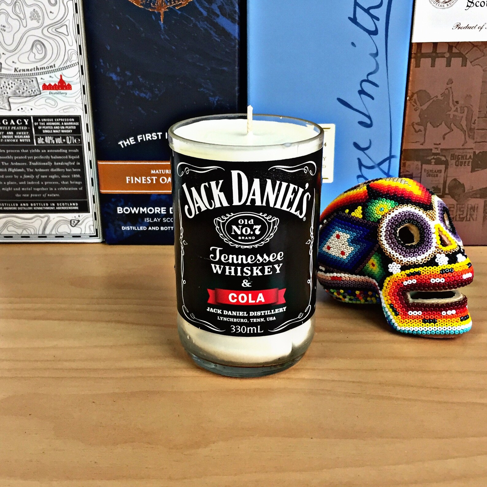 JACK DANIELS & Cola Candle Soy Wax Bottle Whiskey Candles | Etsy