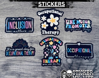 Occupational Therapist Stickers | OT Stickers | Inclusion Matters, Fine Motor Promoter | Therapy Stickers | Waterproof Vinyl | Buy 1 or Set