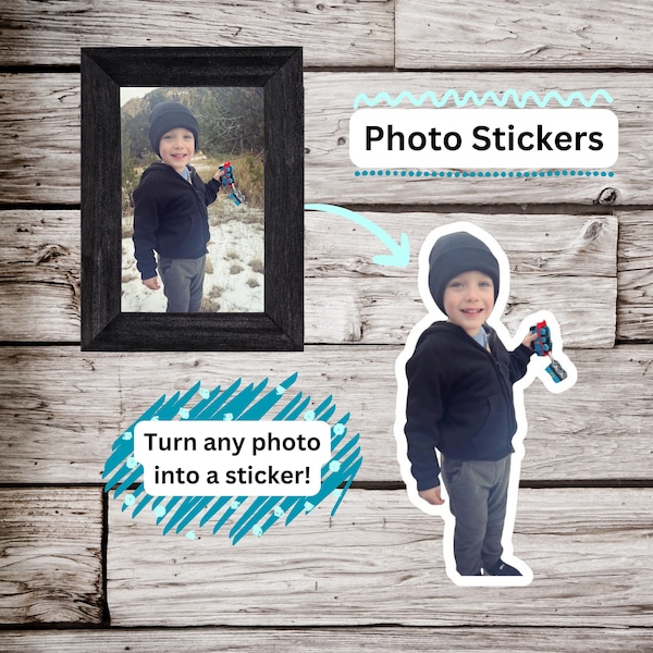 CUSTOM PHOTO STICKERS 2 Inches - Personalized Stickers, Water Bottle Sticker, Pet Sticker, Laptop Sticker, Business Sticker, Logos