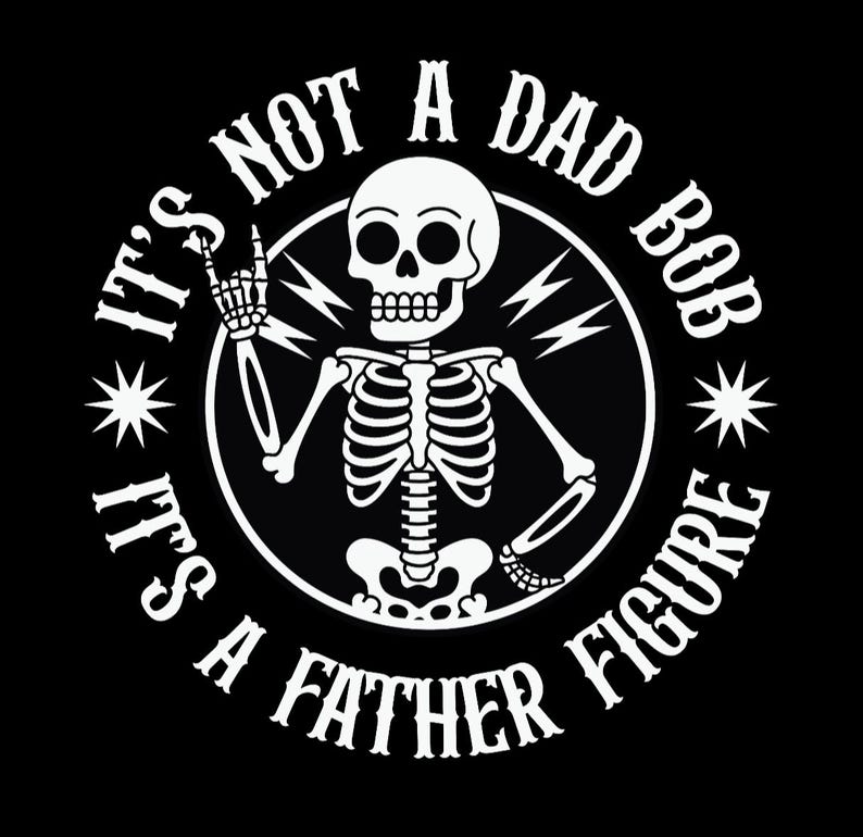 Father's Day Skeleton Dad Sticker Pack – Funny Dad - Buy 1 or Buy Them ...