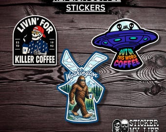 Custom Replica Dutch Bro Stickers / Dutch Bro Replica State Sticker Packs too!– Waterproof Vinyl Decals (Handmade)