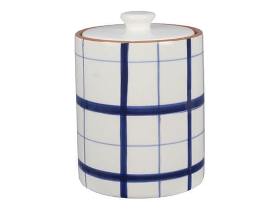 Ceramic Blue and White Canister Set of 4 Etsy