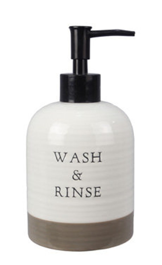 Ceramic Lotion/soap Dispenser wash & Rinse Etsy