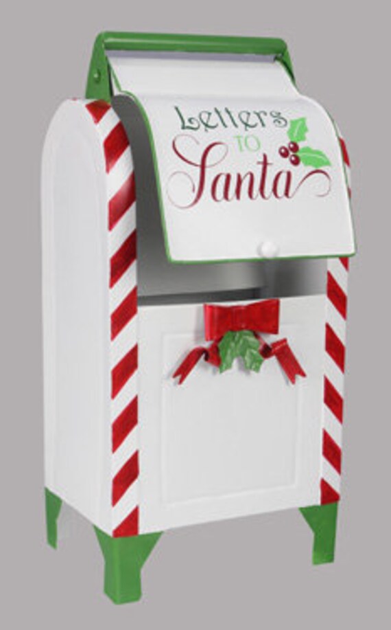 Metal North Pole Mail Boxsanta Mailboxsanta Suit Hanging Etsy